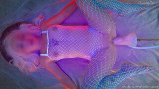 Hot Blonde in White Stockings Moans in a Puddle of Cum – Creamy Spot xxx full video leak