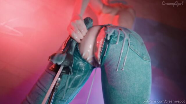 Blonde PAWG Gets her Jeans Ripped and Creampied – Creamy Spot hot nude porn video